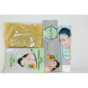 Newlight Zaban Whitening Exfoliating Soap and Cream Set